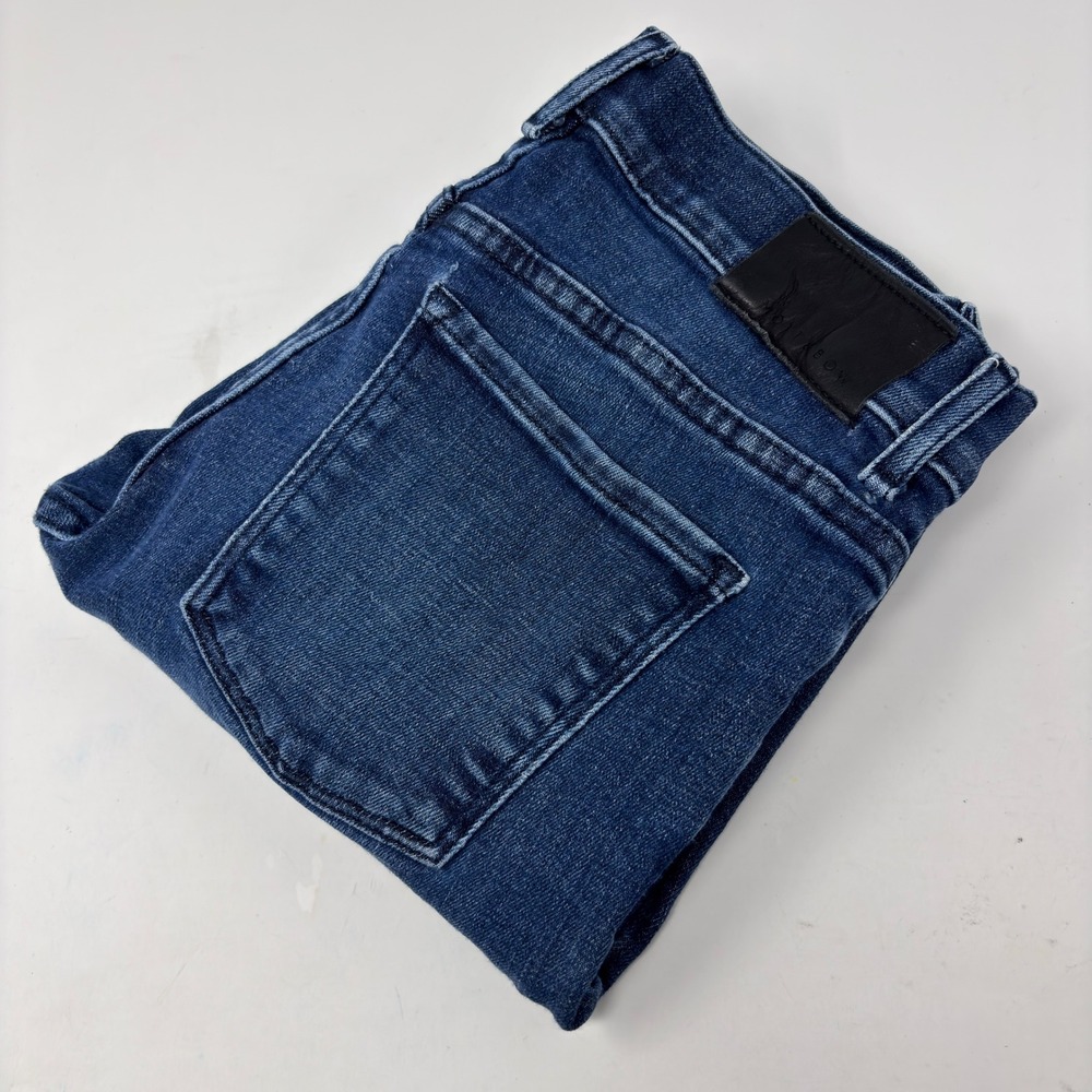 Mott & Bow Wooster Slim Jeans Mens 29x30 Stretch Denim Dark Wash Fits 28 Waist